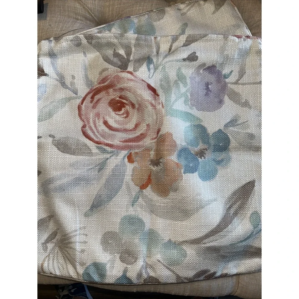 Pier 1 Floral Throw Pillow 
